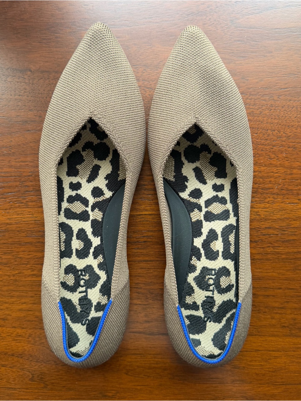 Rothy’s The Point Ballet Flat in Taupe, size 11